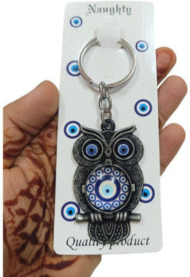 PEARLISH Evil Eye Owl (Premium Quality )Keychain Key Chain