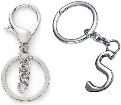 Newview S Alphabet chain Hook Keyring Keychain for Bike Car House Office Home Key Chain Key Chain