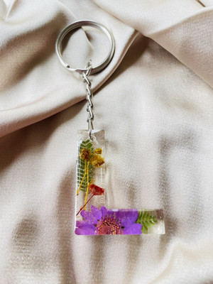 crafcan Keychain | Real flower preserved in resin to last forever Key Chain