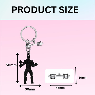 Shiv Jagdamba Fitness Gym Keychain Bodybuilder Motivational Workout Keychain SKeyCom202482 Key Chain