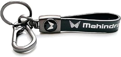 gtrp Mahindra Long Leather Key Chain, Key Ring with Metal & Leather 04 Key Chain