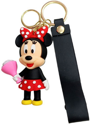 PEARLISH Minnie Mouse 3D Silicone keychain Key Chain