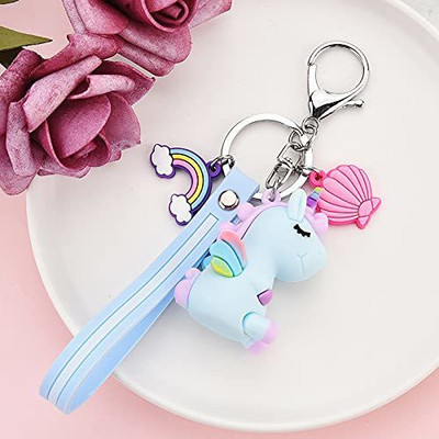 gtrp Unicon Blue Premium Action Character 3D Rubber Silicone Keychain Key Chain