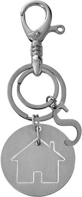 M Men Style Personalized Home In Round Shape With Alphabet S Keychain SKey2022531 Key Chain