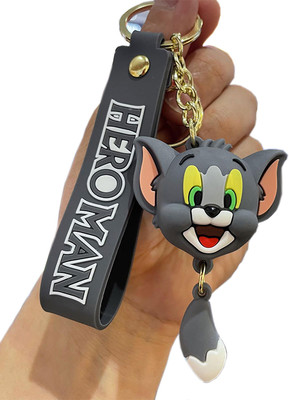 WEZO TOM FACE-3D Rubber Keychain (Pack of 1) Key Chain