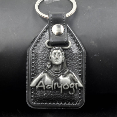 Abhiora Fashion Lord Shiva Adiyogi Source of Yoga Grey Gifting Keychain for Men and Women Key Chain