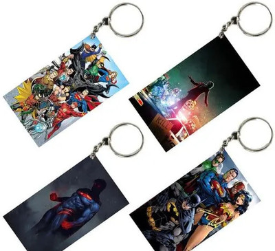 SFA DC Unique Style 4 pcs Combo Keychain Key Chain