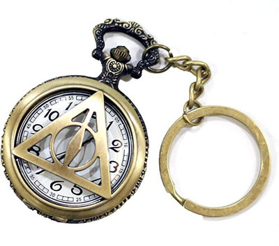 gtrp keychain-Illuminati Pocket Watch Metal Retro Vintage Key Ring-Brown Key Chain