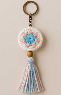 timle crafts Crochet Tassel Keychain Key Chain