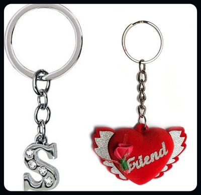 Meeko.com Best friend and Letter S 013_kk504 Key Chain