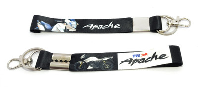 Key Era Tvs Apache Bike Set Of 2 Fabric Key Chain