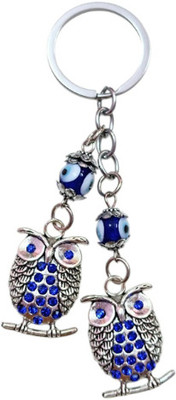 PEARLISH Evil Eye Owl Keychain (Nazar Battu Keychain) Key Chain
