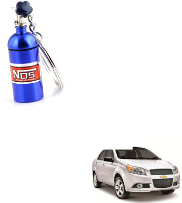 SEMAPHORE NOS Bottle Keychain Pill Box Storage Key Ring Blue for Chevrolet Aveo Key Chain