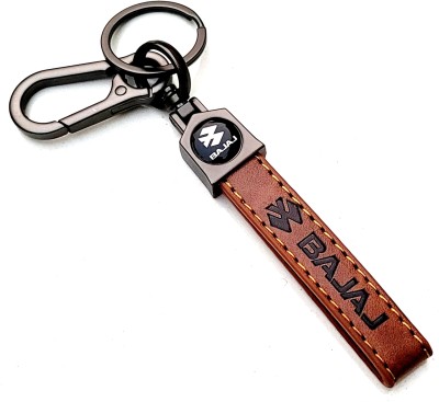 ADOREAL BAJAJ BROWN LEATHER KEYCHAIN AND KEYRING Key Chain