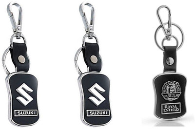 GSV Suzuki,Royal Enfield logo Leather hook Keychain best quality keychain Key Chain