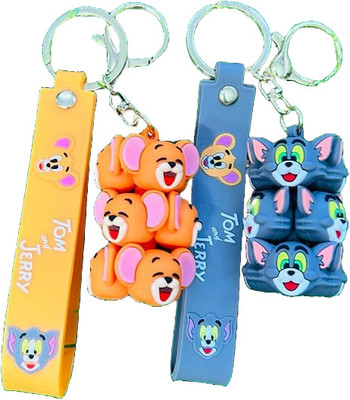 GKM Tom and Jerry 3D attractive combo set keychain Key Chain