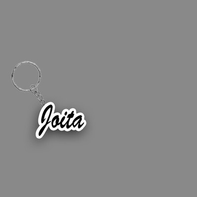 SY Gifts SYG Joita Name Keychain White And Black Key Chain