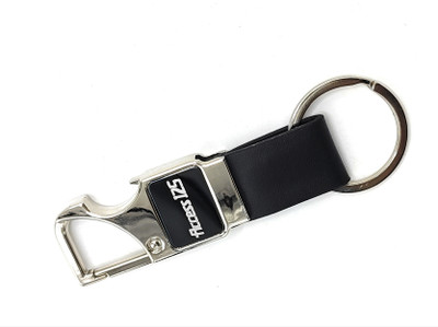 Jdp Novelty Premium Quality Metal Leather & Bottle Opener for ACCESS 125 Bike Key Chain