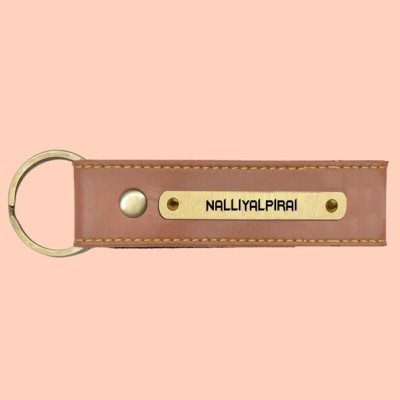 SY Gifts SYG Nalliyalpirai Name Vegan Leather Keychain Key Chain