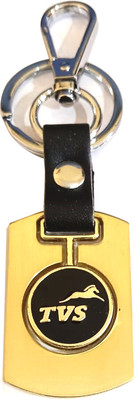 TVS Logo ring with hook metal Key Chain