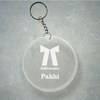 SY Gifts Advocate Logo Desigh With Pakhi Name Key Chain
