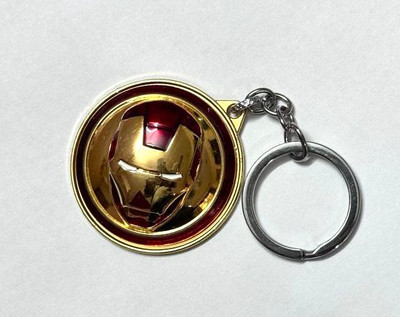 SRG High-quality Metal Iron Man Face Keychain | Rotating & Spinning Keychain Key Chain