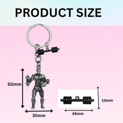 Shiv Jagdamba Fitness Gym Keychain Bodybuilder Motivational Workout Keychain SKeyCom2024105 Key Chain