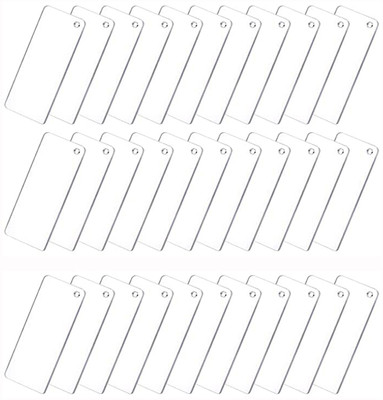 Parikshit Sublimation Transparent keychain blank frame clear acrylic glass art and craft kit 30 pcs Key Chain