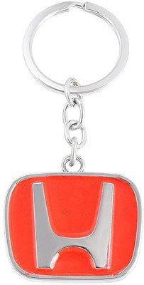 Honda Stainless steel COMPATIBLE and for use WITH SUV Car Keyring red Key Chain
