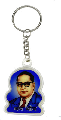 AFH Jay Bhim Blue Polyester Keychain for Men and Women Key Chain