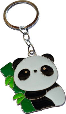 Skycart Black Green Kung Fu Panda Metal Keychain/Keyring for Men and Women Key Chain