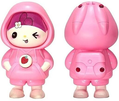 Zinnia 3 Expressions Super Hero Figure Face Changing Keychain pack of 2 Key Chain