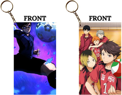 Hariyaali Enterprises LLP ISAGI DEVIL SOCCER X KENMA AND HINATA Unique Style 2 pcs Combo Key Chain