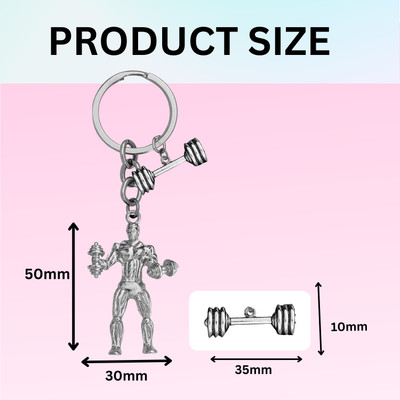 Shiv Jagdamba Fitness Gym Keychain Bodybuilder Motivational Workout Keychain SKeyCom2024115 Key Chain