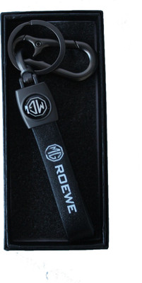 GIKH KeyChain_Styling Leather Stripe MG Car Auto Key Accessories & Metal Key Chain