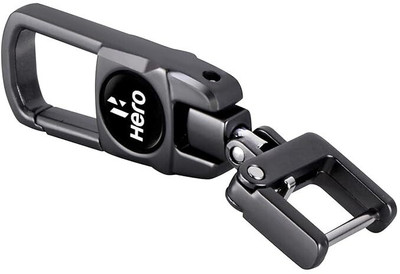 gtrp Heavy Duty Metal Bike keychain Suitable For He-ro Bikes, 360 Degree Key Chain
