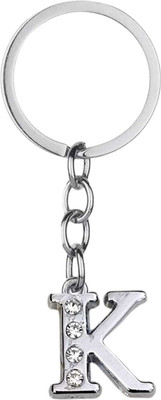 AMANVANI 1 Pcs Stylish Decorative Alphabet Letter Metal Keychain for Girl Boy Return Gift Key Chain