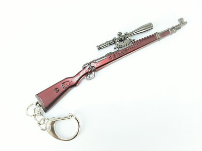 GIKH KeyChain_Miniature Metal KarabineRifle Length 120Mm Key Chain