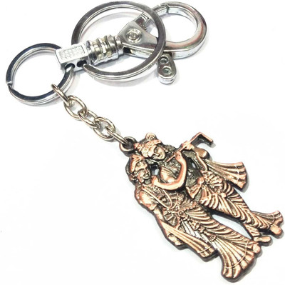 Meeko.com Keychain-RADHA KRISHNA WITH HOOK KEY CHAIN KEY RING FOR BOYS GIRLS Key Chain