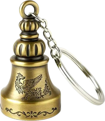 Techpro Guardian Bell For Bike positive sign Key chain Good Luck Bike key ring Key Chain