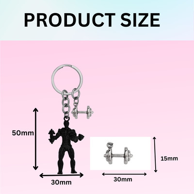 Shiv Jagdamba Fitness Gym Keychain Bodybuilder Motivational Workout Keychain SKeyCom202485 Key Chain