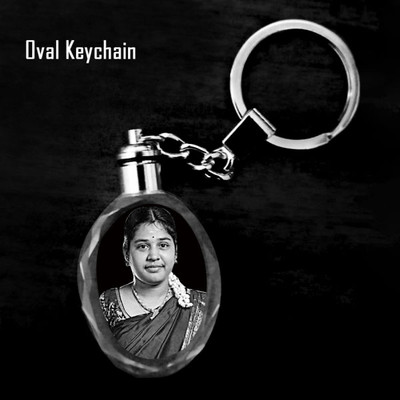 Picture Affairs Production Customised Crystal LED Keychain With Photo Printed Multi Led light keyring 3x3cm Key Chain