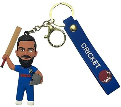 ABS TRADERS 3D Virat Kohli Keychain Character (1Pcs) Keychain) Key Chain