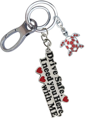 HANDSOME ISK Premium Finishing Drive Safe With Beautiful Turtle Locking Lock Key Chain