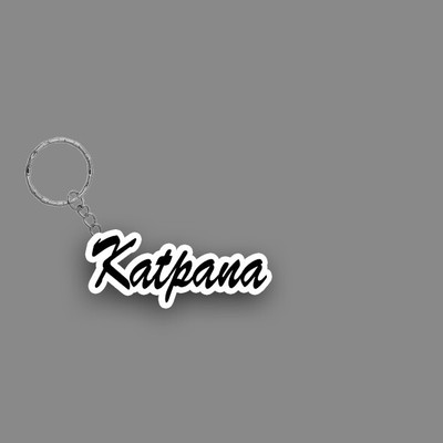 SY Gifts SYG Katpana Name Keychain White And Black Key Chain