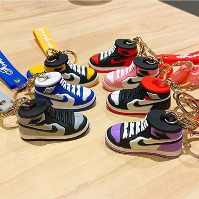 gtrp New Trending Sneakers keychains 3D Cute Sneakers/Shoe Design Keychain Pack Of 7 Key Chain