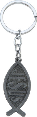BLESSINGS Jesus Fish Key Chain