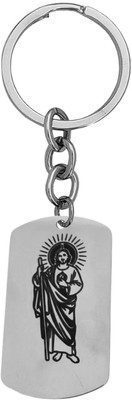 Shiv Jagdamba Saint Jude with Abundance Prayer Christian Jewelry ShivKey202516 Key Chain