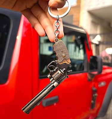 OFM Tactical Defender Metal Gun Keychain with Holster Colts Trooper Key Chain