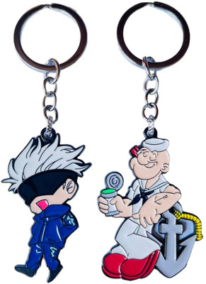 sky enterprises Jujitsu Kaisen & Popeye The Sailor Man Muscles Keychain Key Chain